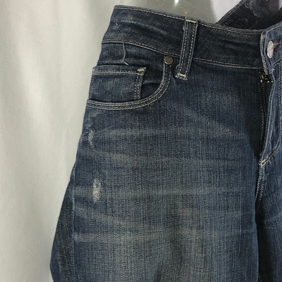 PAIGE Jimmy Jimmy cropped distressed  blue jeans - Picture 4 of 8